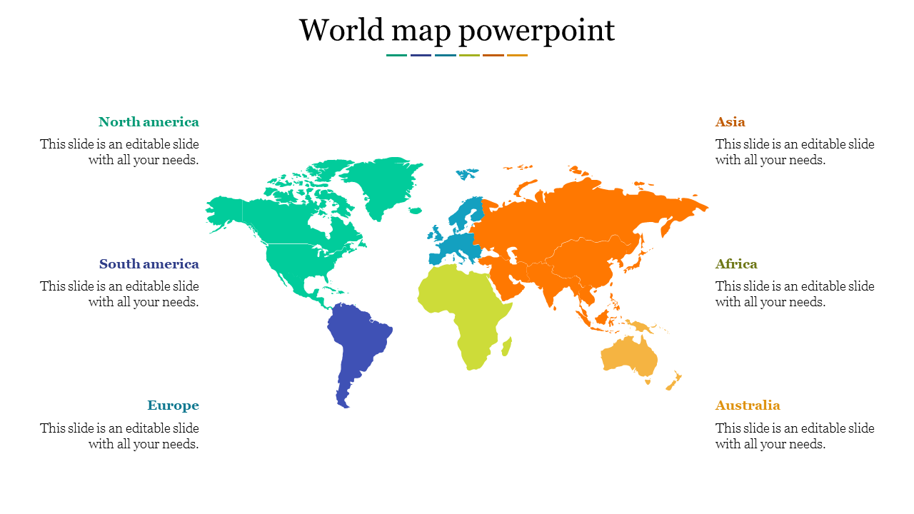 world map power point